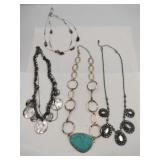 Assorted turquoise & fashion necklaces