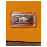 5 GRAM .999 FINE COPPER BAR IN CAPSULEBUFFALO