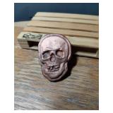 3.2 OUNCES HAND POURED COPPER SKULL