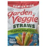 3 family size bags of zesty ranch vegi straws