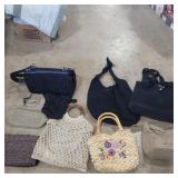 Assorted woven purses