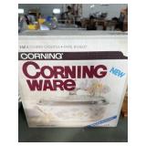 2 quart corning ware covered casserole dish in