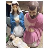 Empire blow molds Jesus, Joseph, & Mary 17' & 27'