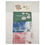 1992 1993 1999 uncirculated proof sets