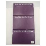 1991 1992 1993 uncirculated proof sets