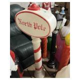 Empire blow mold North Pole sign on base 48'