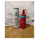 DOVE BODY WASH AND OLD SPICE LOTIONGET BOTH HIS