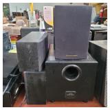 Pioneer subwoofer and 5 speakers