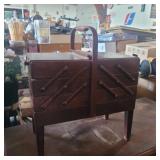 Wood sewing box