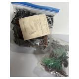 Plastic Ho scale train bridge with supports