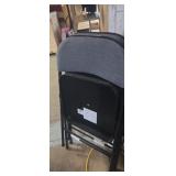 2 matching metal folding chairs (new)