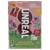 2- 20ct boxes of unreal dark chocolate peanut