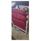 Two outdoor folding chairs