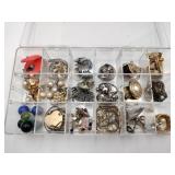 Divided box with miscellaneous jewelry