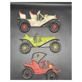 Midwest cast aluminum antique car wall plaques,