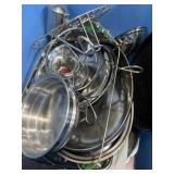 Roasting dishes, serving trays, syrup container,