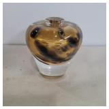 Art glass paperweight/vase 4in tall