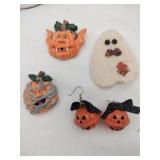 Halloween pins and earrings