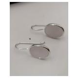 mother of pearl dangle earrings marked Avon