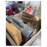 Bed, serving tray, thermos lunchbox, glass