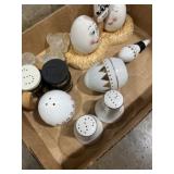 Variety of salt and pepper shakers
