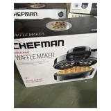 Chefman Volcano Waffle Maker In box