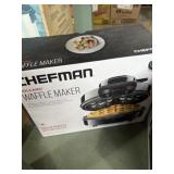 Chefman Volcano Waffle Maker In box
