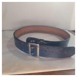 Leather tactical belt