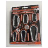6 pc assorted snap hook & quick link