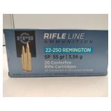 Rifle line 22-250 Remington SP 55gr 20 rounds