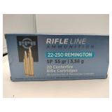 Rifle line 22-250 Remington SP 55gr 20 rounds