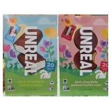 2- 20ct boxes of unreal chocolate (1 box of each