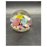 1983 Joe St. Clair hand-blown art glass floral