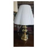 Brass base 28in table lamp