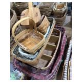 7 Longaberger baskets Assorted small, medium