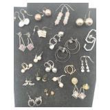 20  pairs of pierced earrings