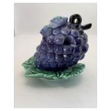 Vintage grape jelly jar.