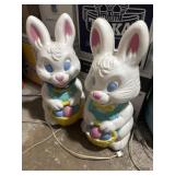 Pair of Easter bunny blow molds 20'