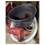 Garden and pottery bowls for garden decoration