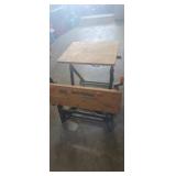 2 folding work station tables one unbranded one