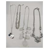 Silvertone necklaces