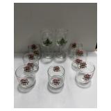 Nikko glassware  'Happy Holidays' clear glass