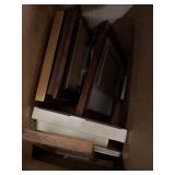 Assorted picture frames various sizes