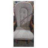 Glider rocking chair woth cushions