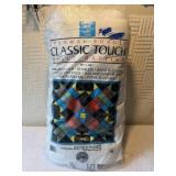 Thermal bonded classic touch quilting batting.