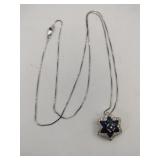 Silver black/clear Stone marked 925 .115oz