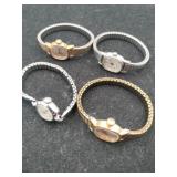4 woman's Timex watches