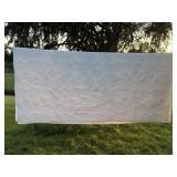 White quilted flower, summer coverlet it is 80 x