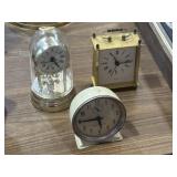 3 vintage clocks