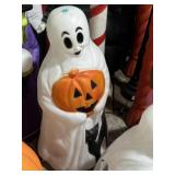 Halloween blowmold ghost w/jack-o-lantern 34'